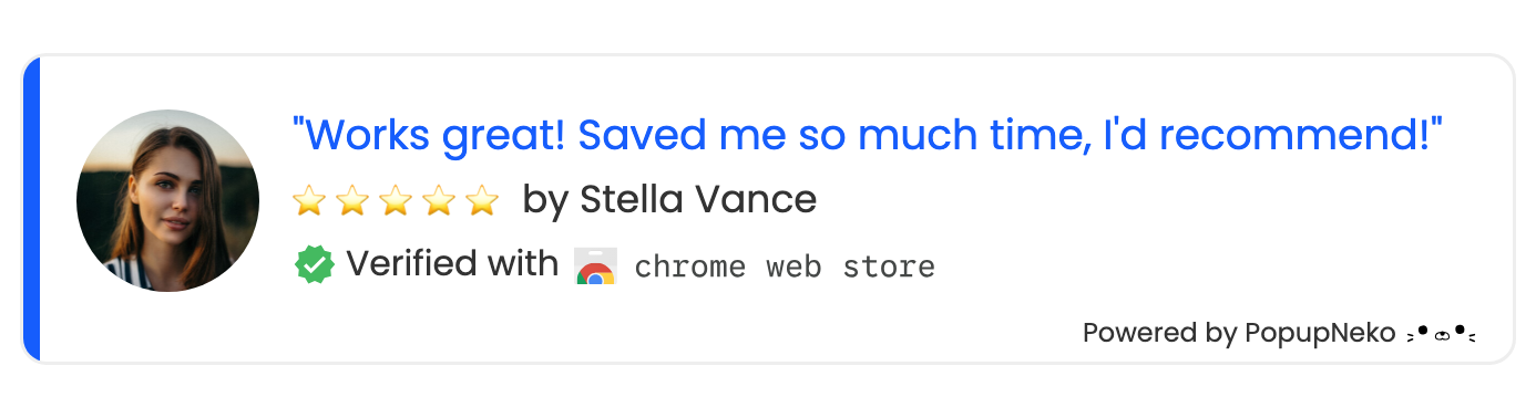 Verified social proof popup and sales notification by PopupNeko